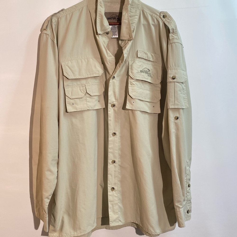 Natural Gear - Men’s long sleeve fishing shirt.  Size XL